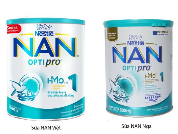 Cách phân biệt sữa Nan Nga và Nan Việt chuẩn xác