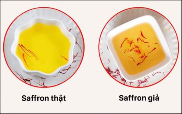 phân biệt saffron thật giả