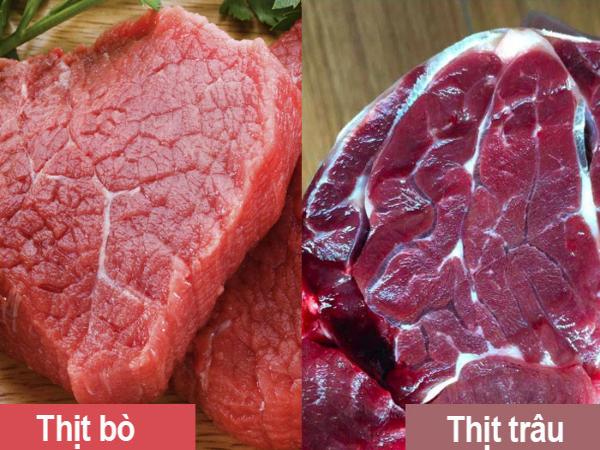 Mẹo phân biệt thịt trâu và thịt bò đơn giản nhất