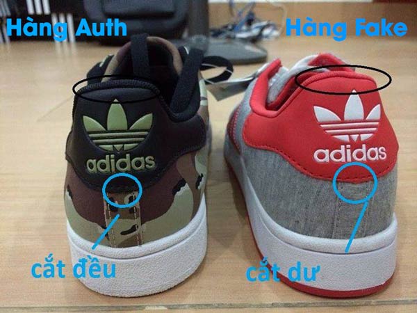 Cách phân biệt giày Adidas thật giả